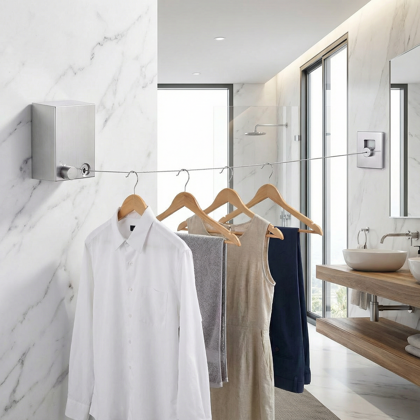 Retractable Clothesline™ - Tendedero De Ropa Retráctil