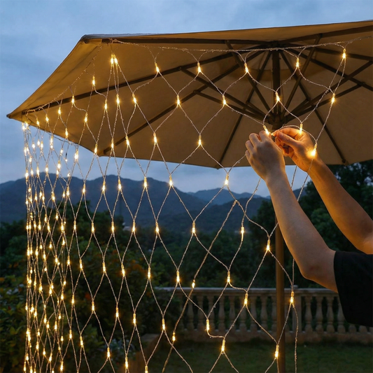 powered blinds™ -  Malla Cortina con Energía Solar 3x2 M